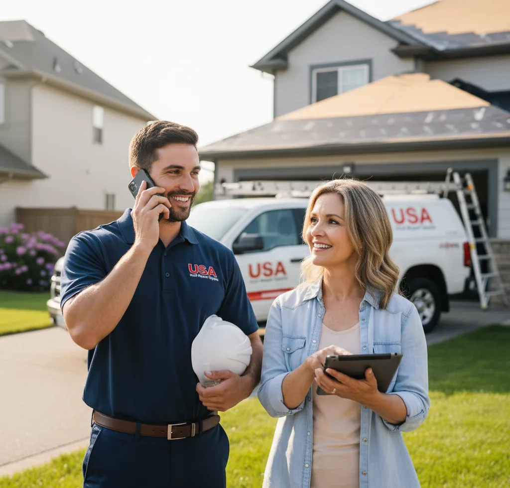 USA Roof Repair Experts customer support in Pride
